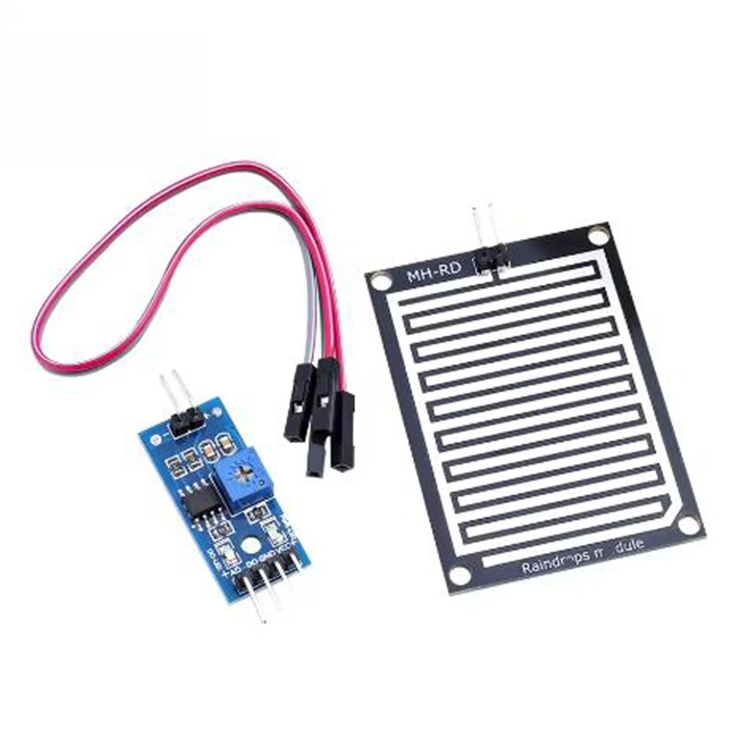 

10pcs Raindrop Sensor Module High Sensitivity Rain Water Leaf Moisture Detector for Arduino Weather Station