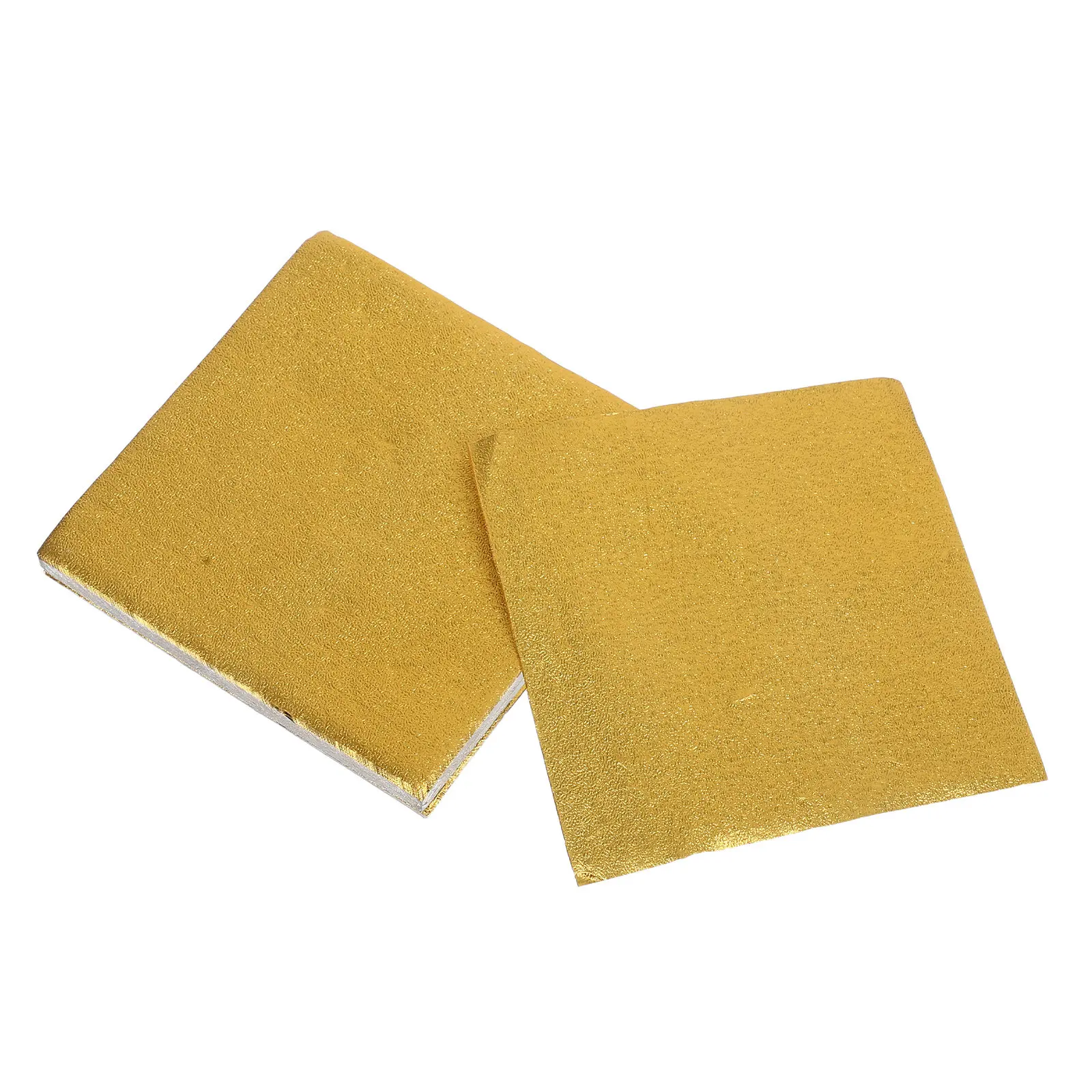300Pcs Aluminum Foil Chocolate Wrappers 8x8cm Gold Candy Foil Sheets DIY Friendly Freshness Sealing for Homemade Candies