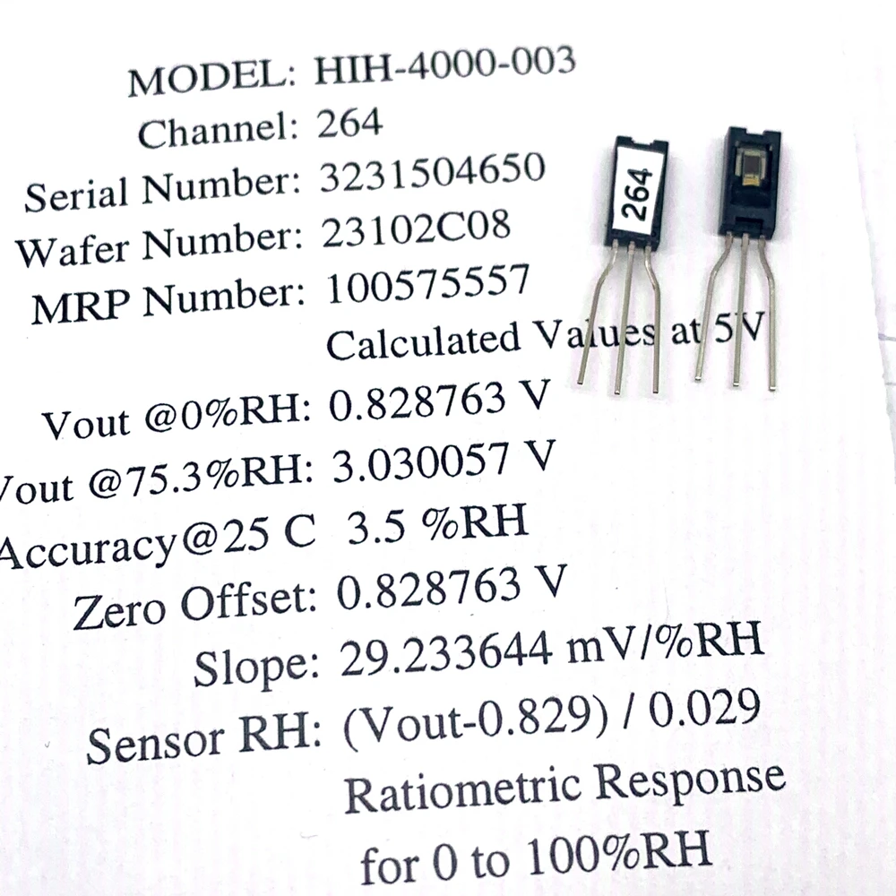 Original HIH-4000-003 SIP-3 Humidity sensor Relative humidity analog Voltage 4000-003 High precision humidity sensor