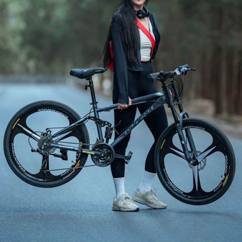 

26 inch mtb soft tail Mountain Bike Full Suspension MTB thickened shoulders Downhill Bicycle 27/30 speed Cross Country bicicleta