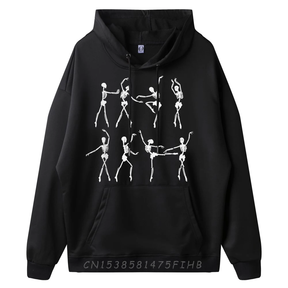 Skeleton Ballerinas Ballet Dance Cute Halloween Costume Camisetas Oversized Hoodie Christmas Sweater