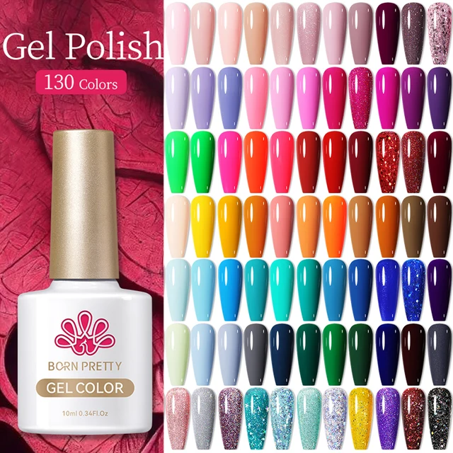 BORN PRETTY 10ML Żelowy lakier do paznokci Wszystko do manicure Półtrwałe lakiery Soak Off Gel UV LED Base Super Top Matte Coat Gel