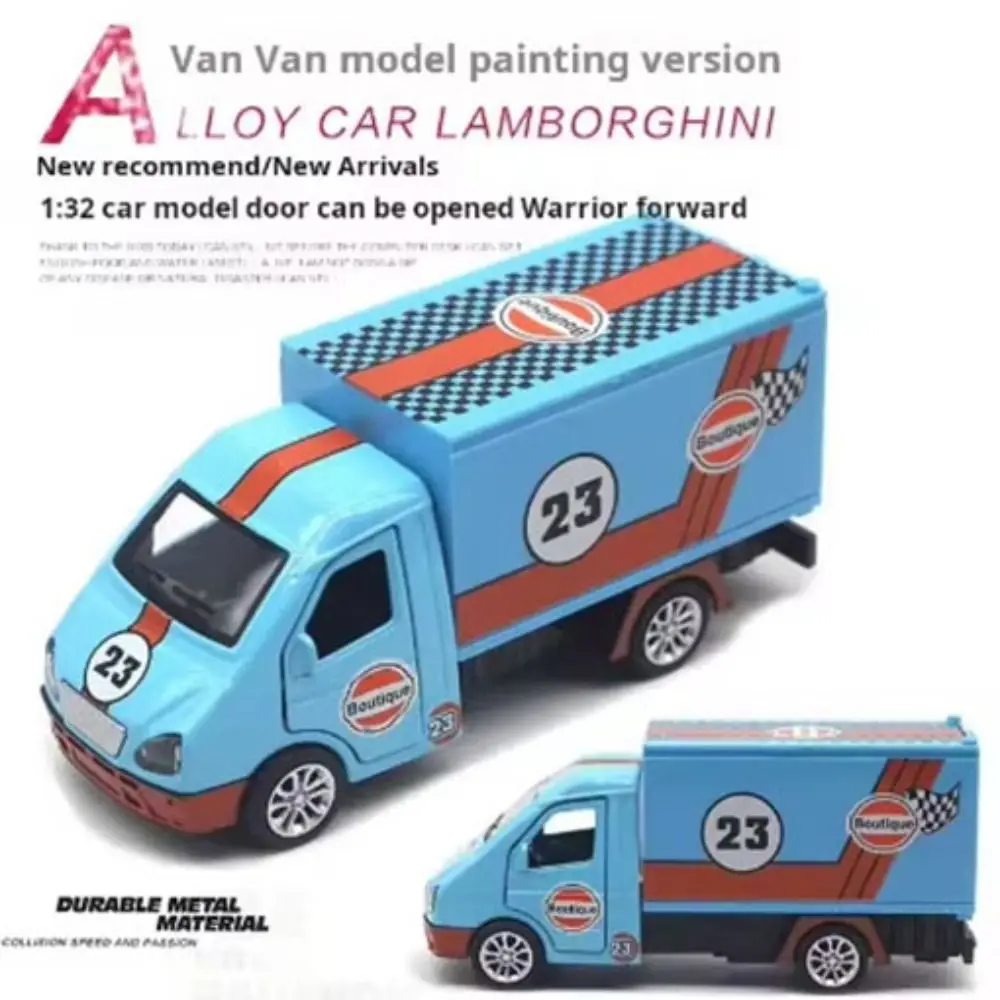 Simulation Vehicle Alloy Pickup Truck Model Open Doors Vintage Alloy Pull Back Car Retro Pull Back 1:32 Alloy Car Model