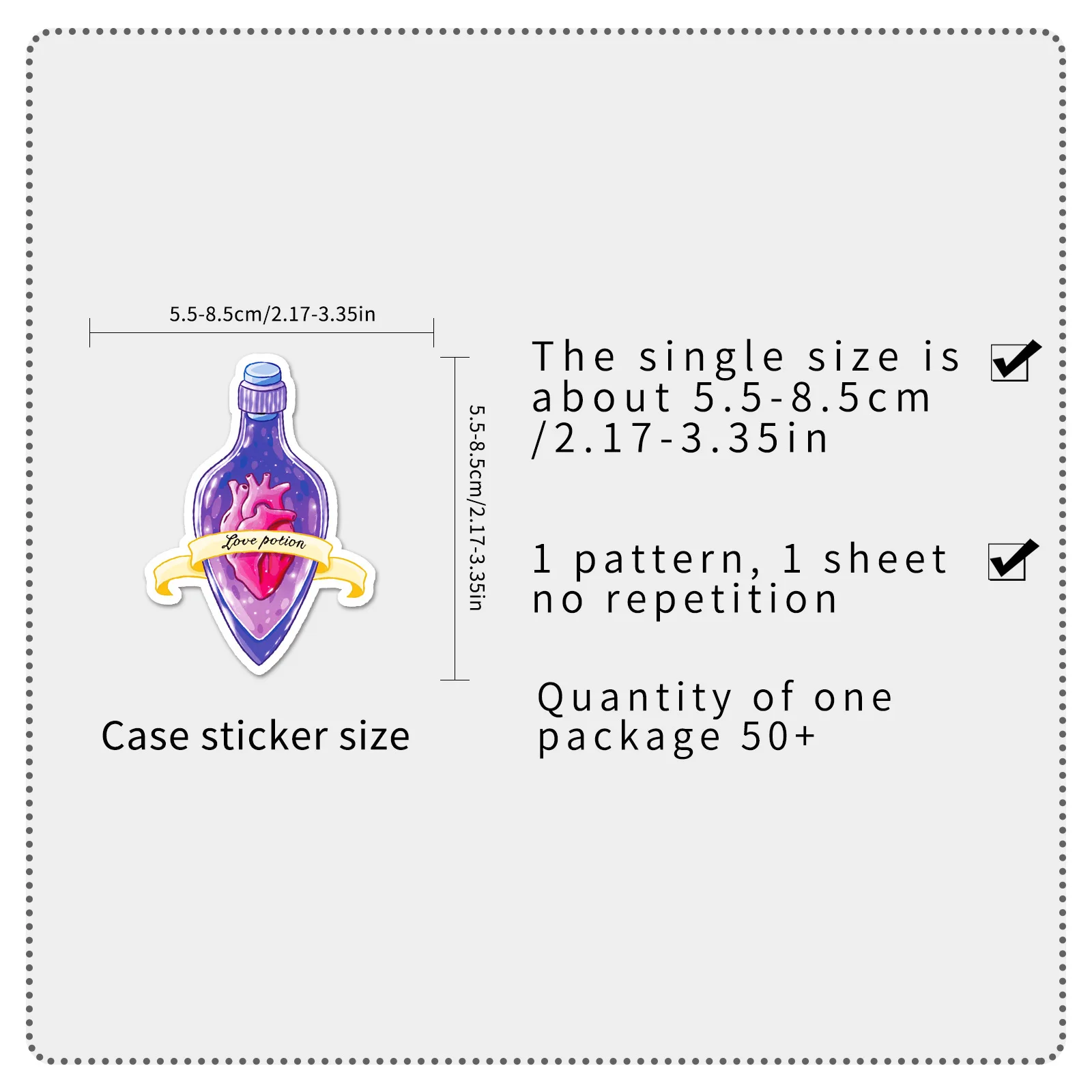 50-100PCS Magic Potion Graffiti Stickers Cartoon Creative Waterproof Decals for Luggage Notebok Skateboard Fantasy Journal Decor