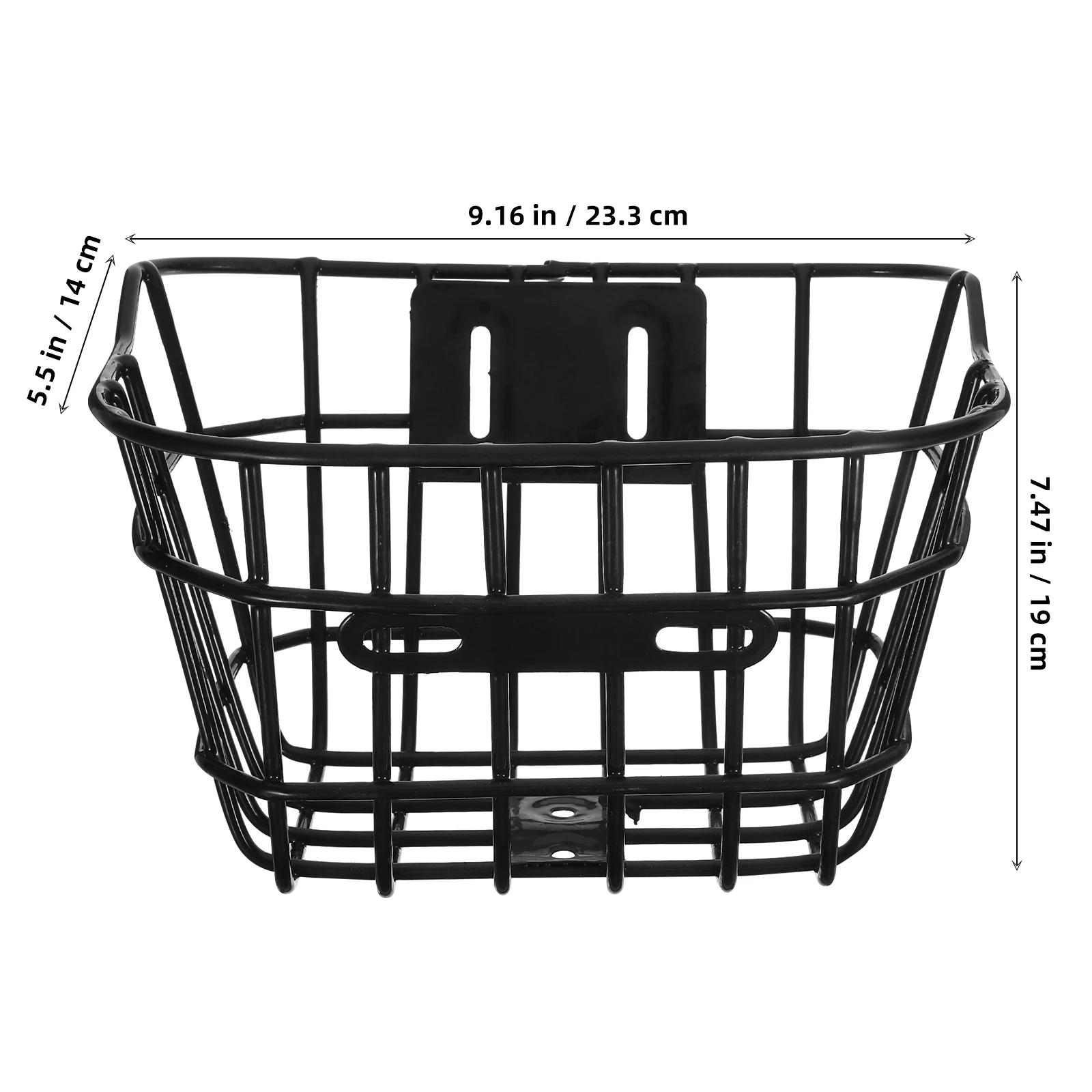 Portable Bike Front Basket Large Capacity Bike Basket Metal Basket Detachable Bike Vegetable Basket Bike Handlebar Accessories