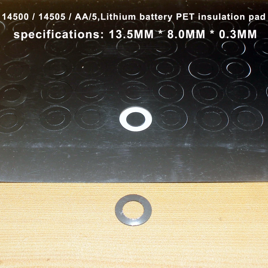 100 шт. АА/5 положительных полюсов аккумуляторов, полые изоляционные прокладки meson 14500/14505, изоляция литиевых аккумуляторов highland, патчи для ячменной бумаги