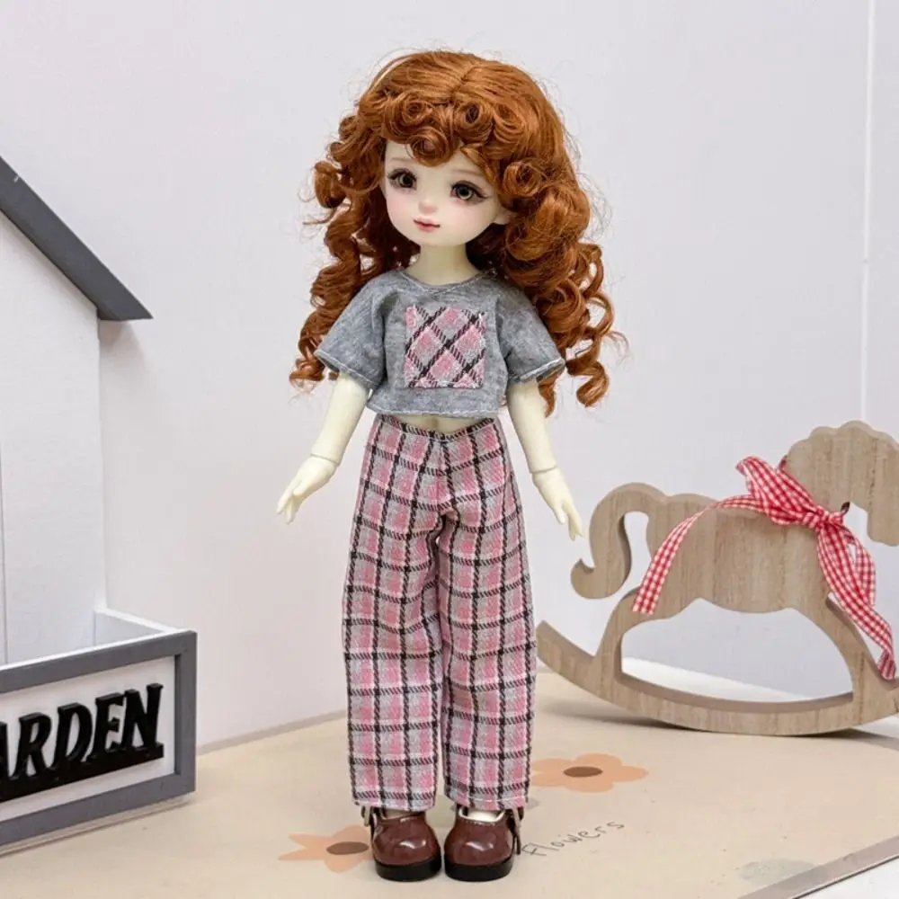 Cute Fashion 1/6 BJD Doll Outfit Casual Set with Headwear 30cm Doll Clothes Pretty Casual Doll Accessories Girls Toy Gifts