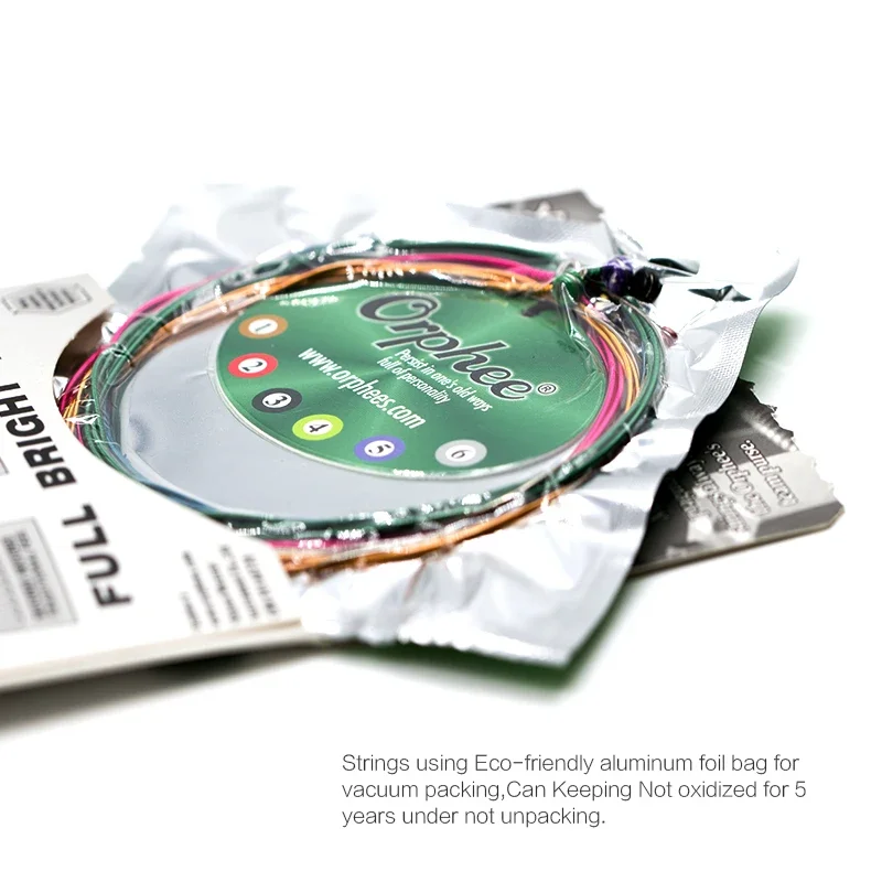 Струны для акустической гитары Orphee, цвет бронзы, струны для акустической фолк-гитары, вакуумная упаковка, детали гитарных струн, аксессуары