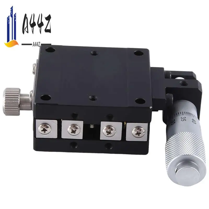 

A44Z-X Axis 40X40mm Knob Micrometer Sliding Stage Guide Rail Type Platform Manual Displacement Sliding Table Easy Install (LGX40