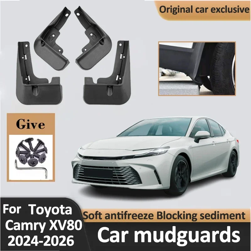 

Car Mud Flaps For Toyota Camry XV80 2024 Accessories 2025 2026 LE SE 4PCS Wheel Mudguards Splash Guards Fender Cars Accessories