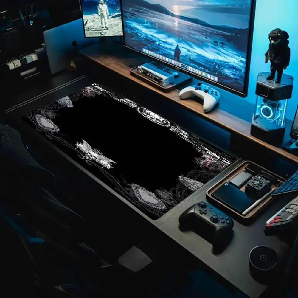 

Dark SkullMouse Pad Large Gaming Mouse Pad Keyboard Gamer Rubber Anti-wrinkle desk mat Non-slip Bottom Desk Mat