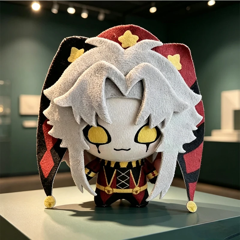New Funny Crying Style Circus Anime Character Pierrot Plush Toys Stuffed Plushie Doll Freak Game Bag Keychain Hanging Pendant ﻿