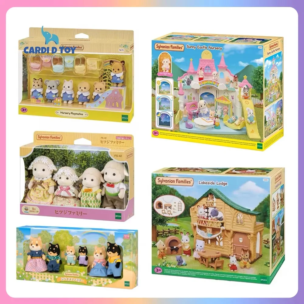 

Подлинная Сильванская семья, ролевые игры, детский сад, друзья, мультяшная фигурка, кавайная кукла, качели, модель замка, детская игрушка
