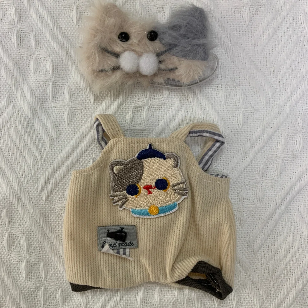 15cm-17cm 라부부 옷 17cm 봉제 만화 액세서리 라부부 인형 옷 후드티 의상 교체