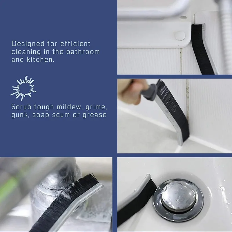 New In Cleaning Brush for Fine Seam Corners Groove Window Cleaning Tools Kitchen Bathroom Tiles Joints Brush Microfiber Toilet