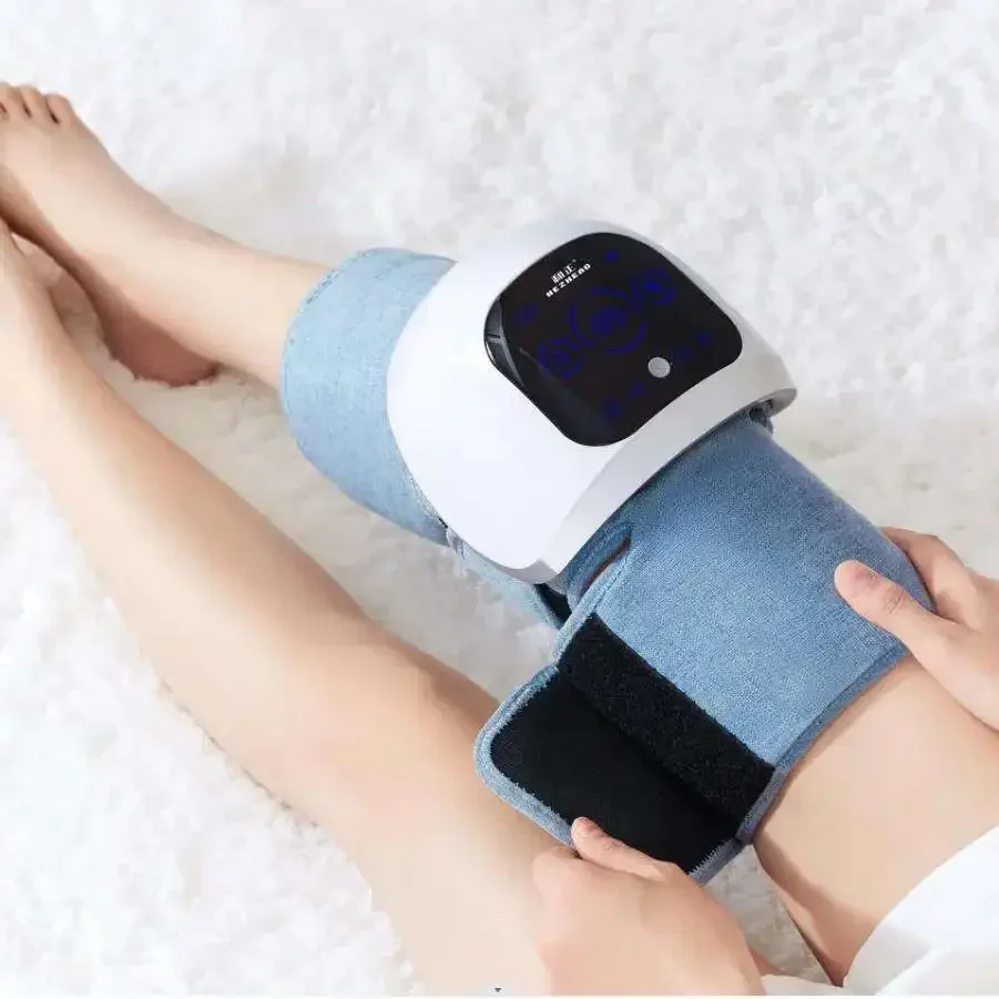 

HEZHENG Leg Bloods Circulation Pain Relief Air Pressure Leg Massager Electric Heating Calf Thigh Knee Wrap Massage Device