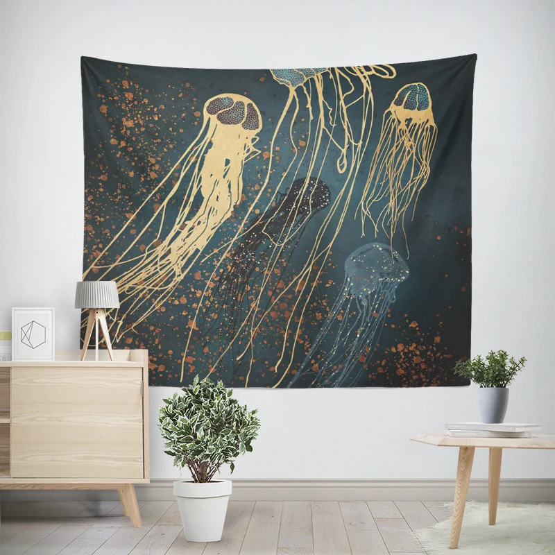 Home decorations modern room decor items wall tapestry aesthetic bedroom wall art large fabric tapestrys boho Abstract geometry