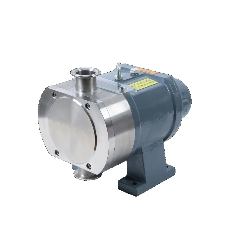 sanitary positive displacement rotary cam pump gear reducer motor 22KW 240V single customizable liquid sample customization