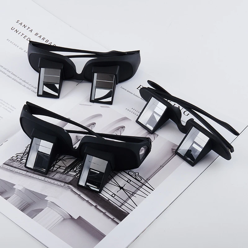 New Lazy Eyeglasses Lazy Reading Glasses Prismatic Horizontal Glasses Lying Down Bed Reading Watching HD Readers Glasses
