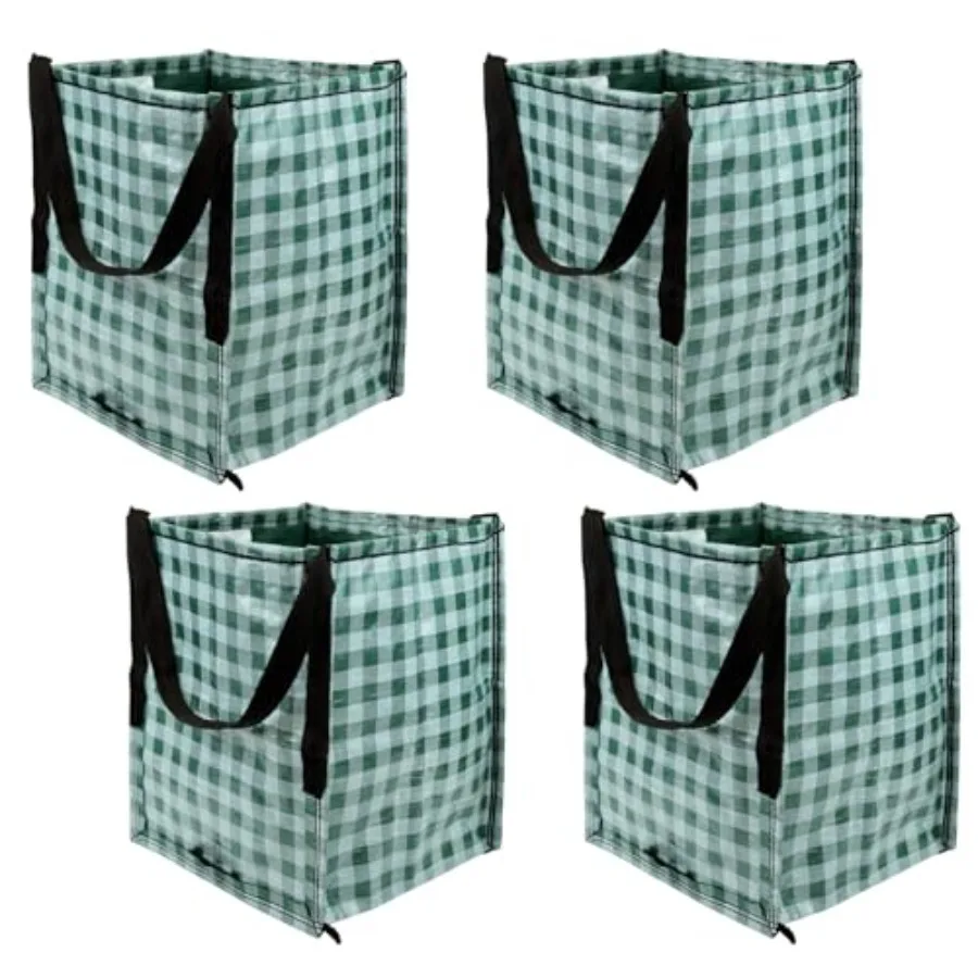 

Сверхпрочная сумка-тоут для хранения объемом 22 галлона, износостойкая сумка для переезда из тканого полипропилена, многоразовая, с самонесущей конструкцией, выдерживает до 500 фунтов