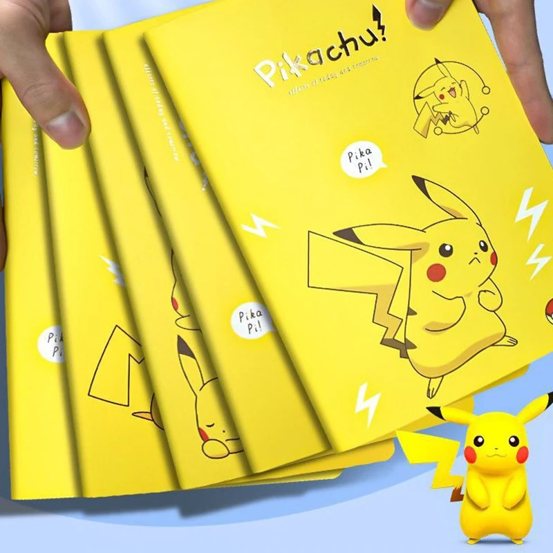 

Pokemon Pikachu Kawaii Cartoon Notebook Creative Office Supplies Animation Record Book Children's Stationery Children's Gifts