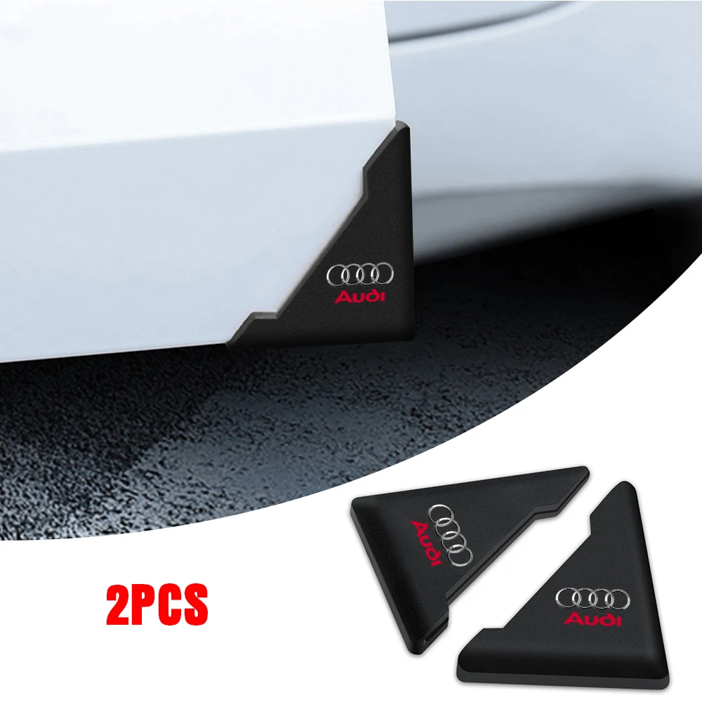 

2Pcs Car Door Corner Cover Bumper Anti Scratch Caps Sticker For Audi A1 A3 A4 B8 8P 8V A6 C7 A5 Q5 B7 B6 B9 RS Q3 Q7 S3 QUTTRO