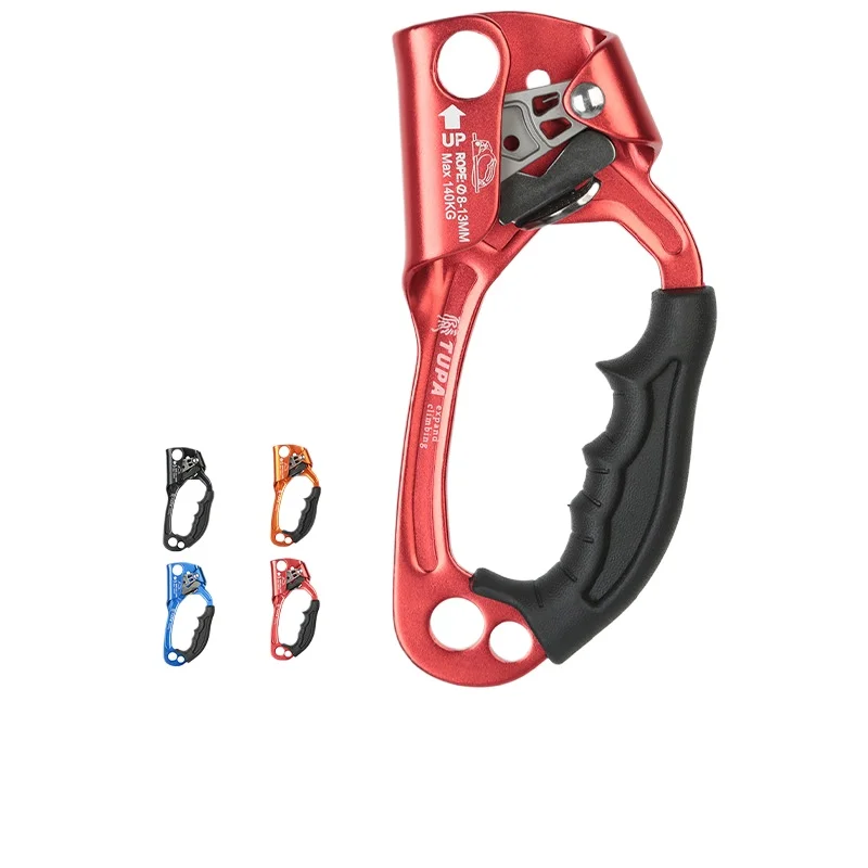 

Outdoor Mountaineering Rock Climbing Rope Clamp Hand Ascender Rappelling Equipment Rope Clamp for Mountaineering Caving tools