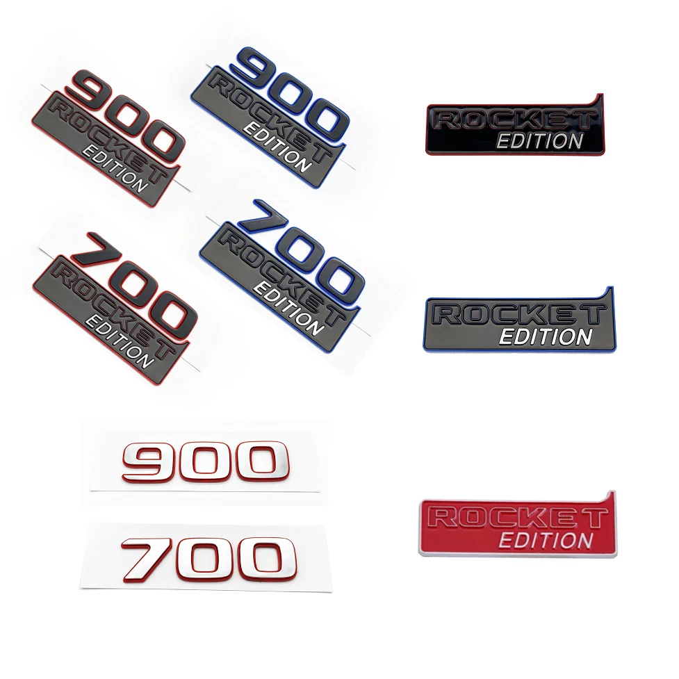 3D Color Block 900 700 ROCKET EDITION Nameplate Badge Emblem Car Trunk Sticker For  G W463 W464 G500 G63