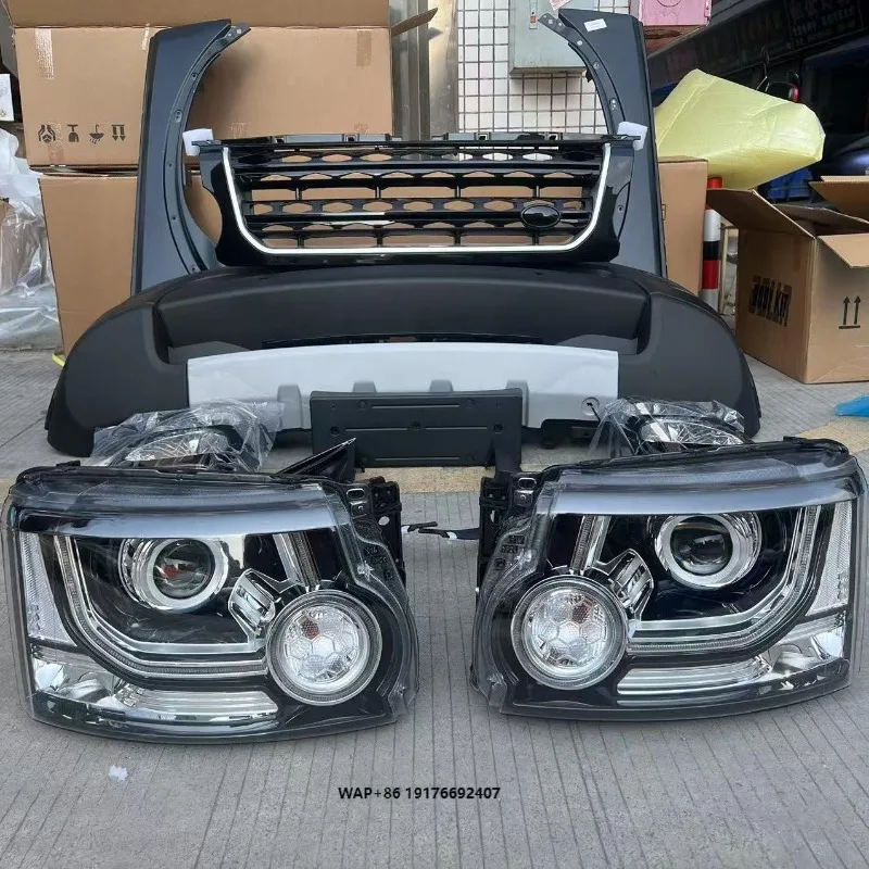 For Discovery III/IV Upgrade Body Kits New Version 12V Front Headlights Tail Lights Super Bright LED 6000k for New