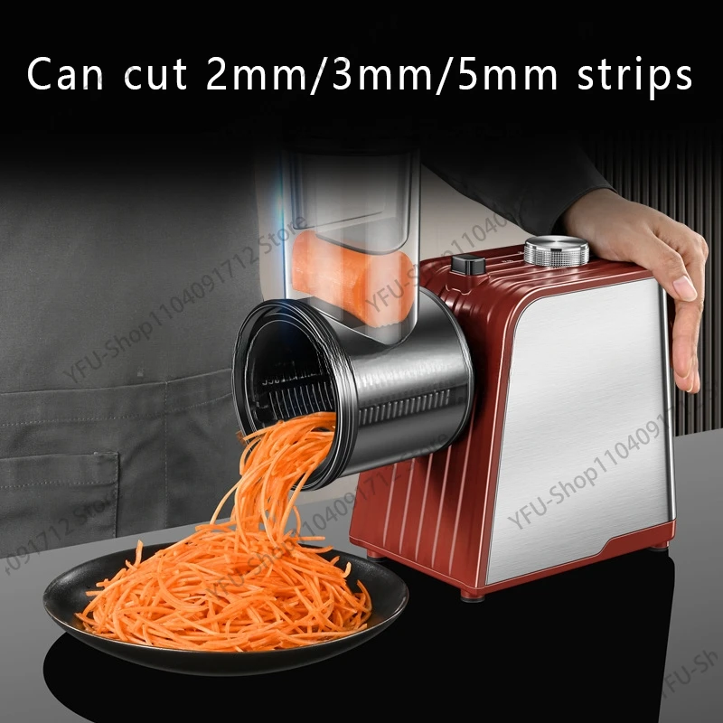 220V Multifunctional Electric Vegetable Cutter Home Vegetable Cutter Good Commercial Automatic Potato Shredder Shredder Slicer