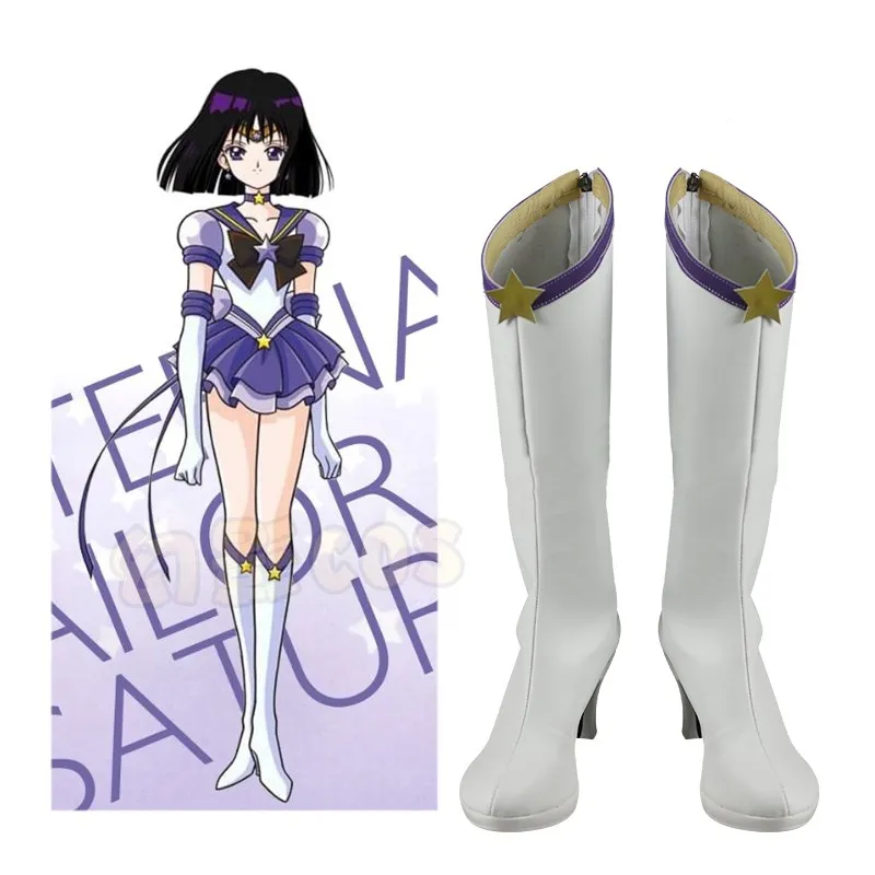 

Japanese Anime Sailormoon Eternal Saturn Tomoe Hotaru Cosplay Shoes Comic Costume Boots