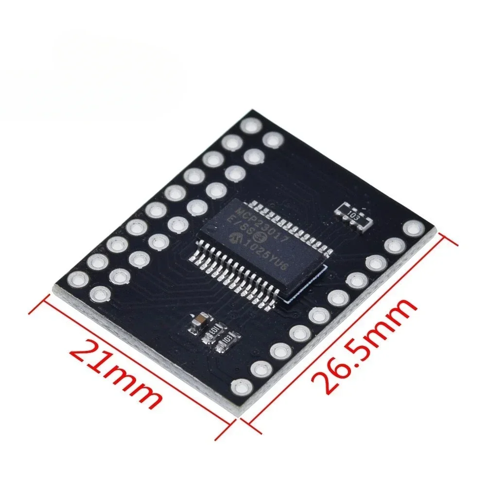 MCP23017 Serial Interface Module IIC I2C SPI MCP23S17 Bidirectional 16-Bit I/O Expander Pins 10Mhz Serial Interface Module