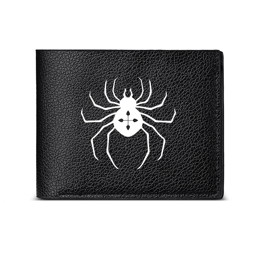 Spider Design Men's Wallet Card Holder Casual Business Fashion Print Style Accessory
