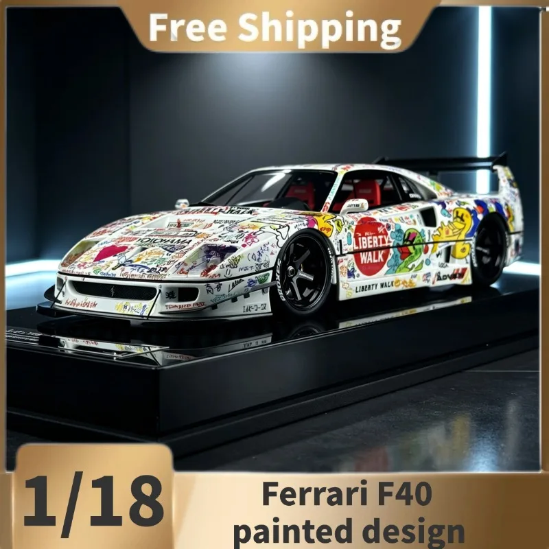 （In Stock）BBA F40 painted and painted 1:18 limited edition resin car model, an ideal choice for collection and display