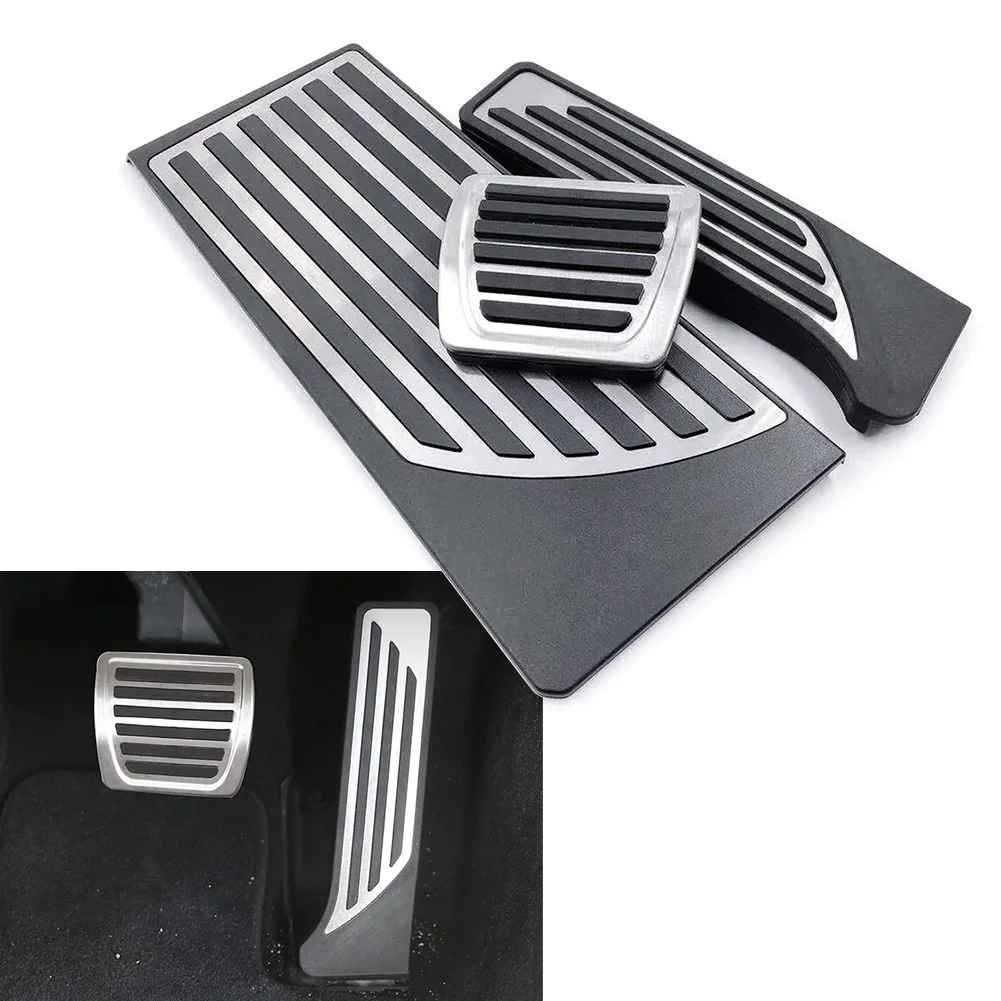 LHD Stainless Steel Car Foot Rest Brake Gas Pedals Cover For Alfa Romeo Stelvio 2017 2018 2019 2020 2021 2022 2023