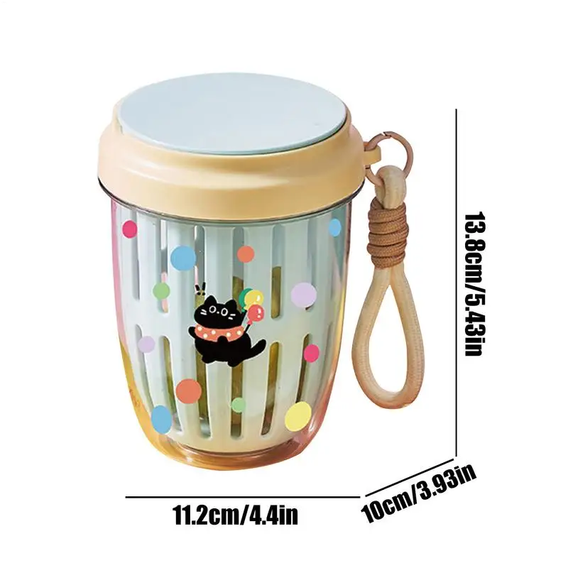 Cup Containers With Lids Breakfast Bottle Multipurpose Storage Container Reusable Food Dressing Cup Fruit Storage Bottle For