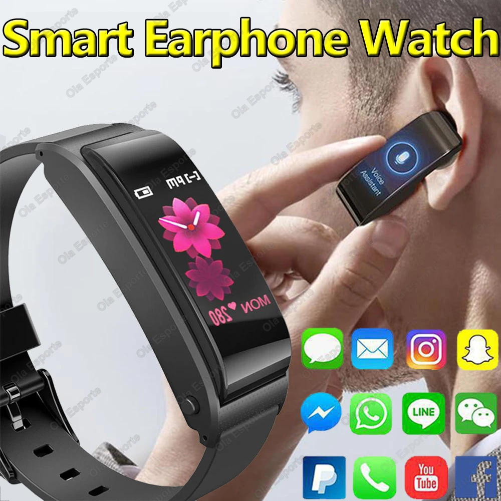 NFC Smartwatch Men Women Electronic Smart Bracelet Fitness Tracker Sleep Health Monitor Interactive Music Bluetooth Call Watch