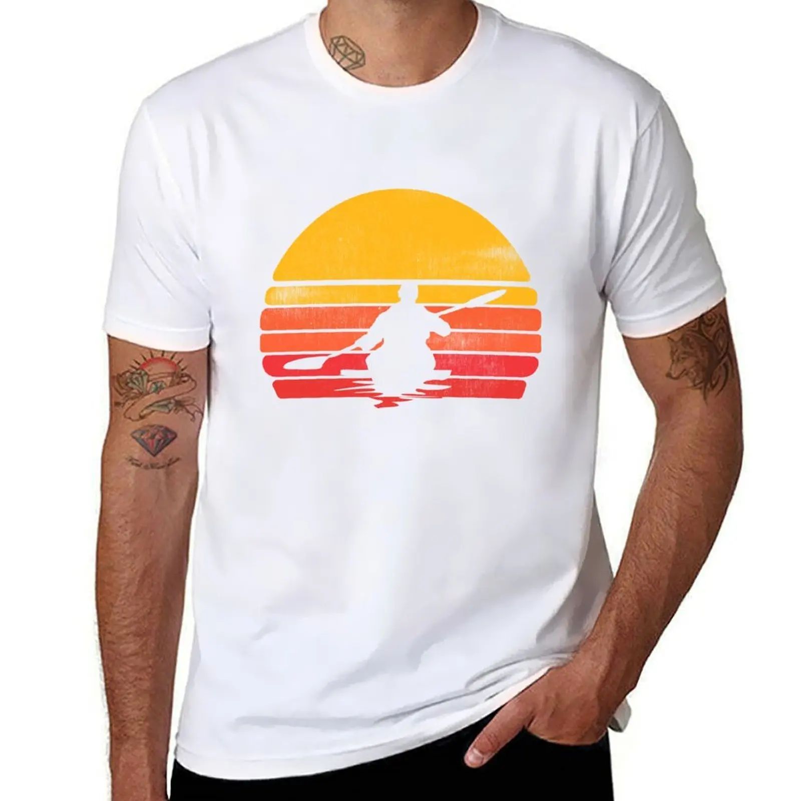 

Kayaking Sunset T-Shirt essential t shirt t shirts for man slim fit T-Shirt