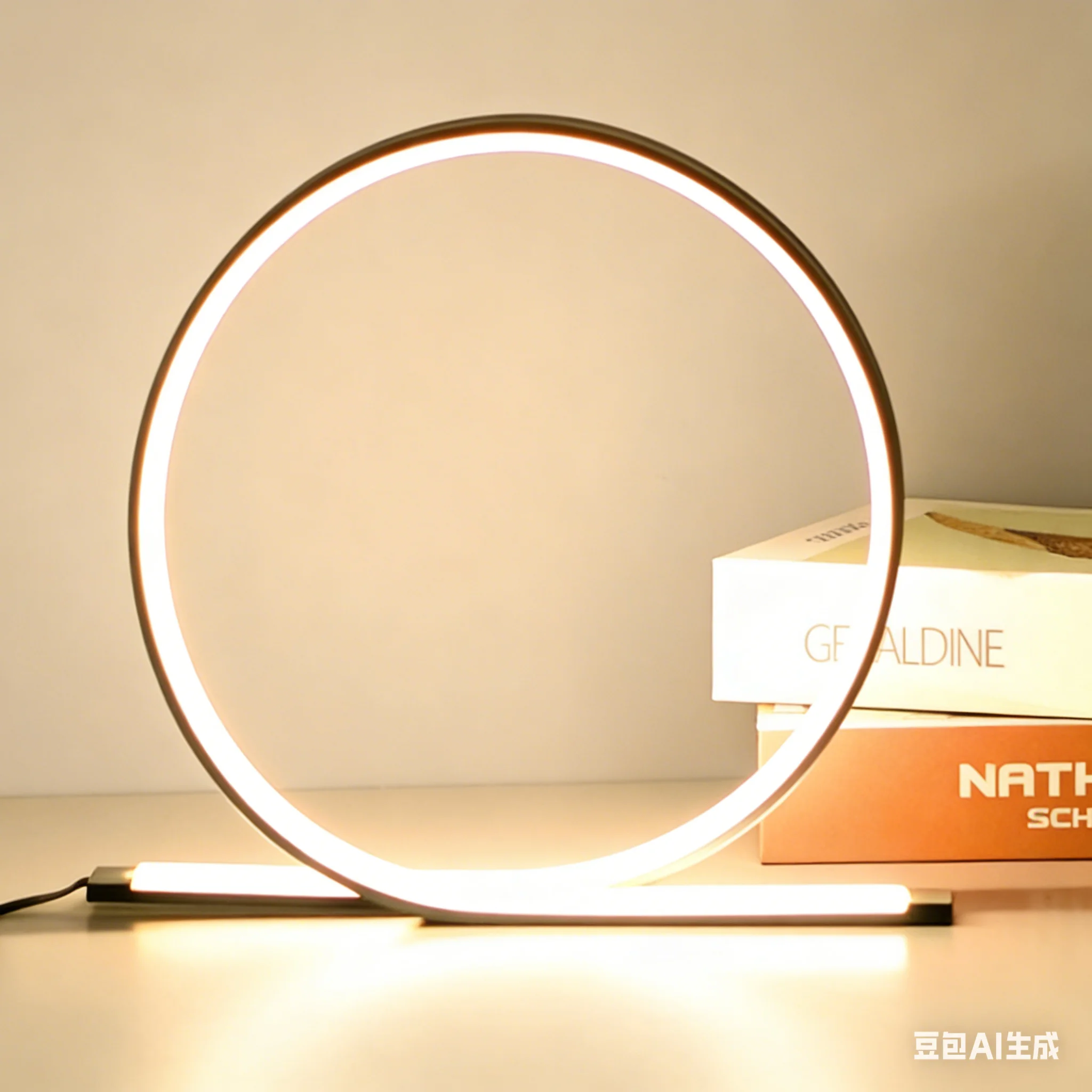 

LED Table Lamp Bedroom Circular Desk Lamps For Living Room Bedside Lamp Round Night Light Decoration Eye Protection