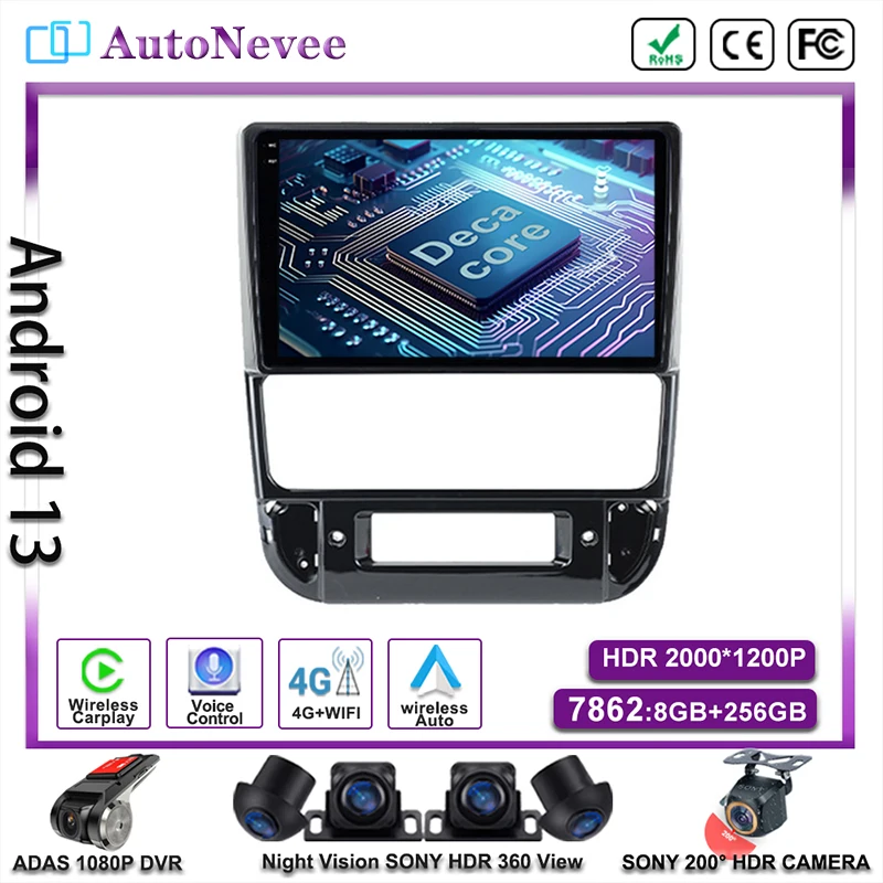 Android 13 Radio Stereo Screen For Peugeot 406 1995 - 2005 Head Unit Autoradio Multimedia Car Player GPS Navigation NO 2DIN DVD