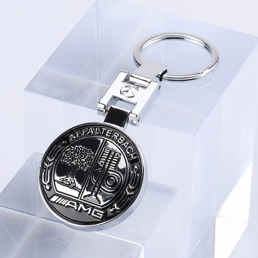 Classic Metal Car Keychain Key Chain Ring For Mercedes Benz AMG A B C E G M S GL SL GLC CLE GLC GLA GLK W204 W205 W211 W212 W213