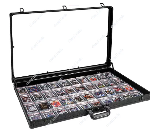 Aluminum Alloy Toolbox Card Silver Storage Box Night Market Stall Box Portable Foldable Star Card Storage Box