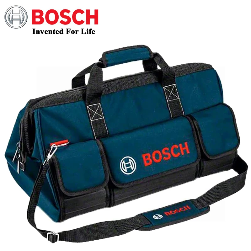 Bosch-bolsa de herramientas profesional, Kit de herramientas de lona multifunción portátil mediano, bolso de cintura para Herramientas Eléctricas Bosch