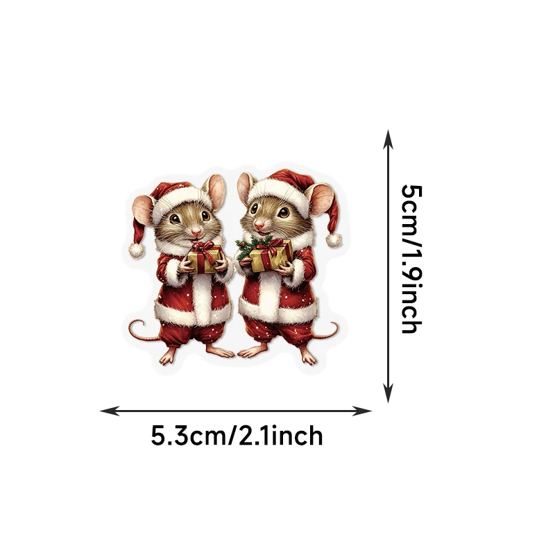 50 قطعة ملصقات عيد ميلاد سعيد الإبداعية الكرتون عيد الميلاد الجمالية أكواب مياه خوذة الأمتعة سكيت سكرابوكينغ الشارات لعبة #6