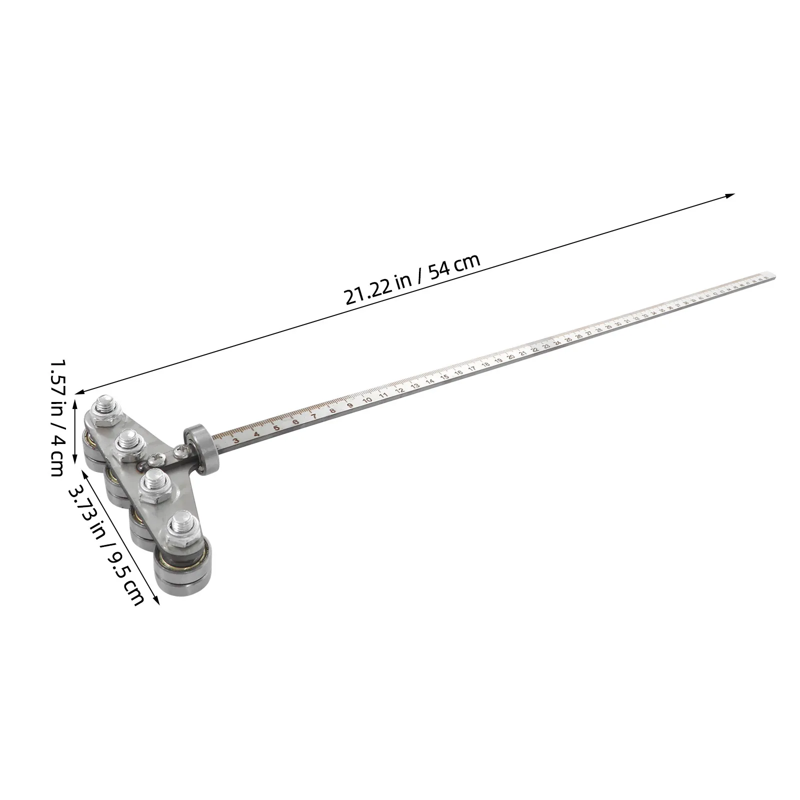 Circular Saw Cutting Guide Stainless Steel Precision 21.26x3.74x1.57in Accurate Ruler for Woodworking Table Saw Rip Guide