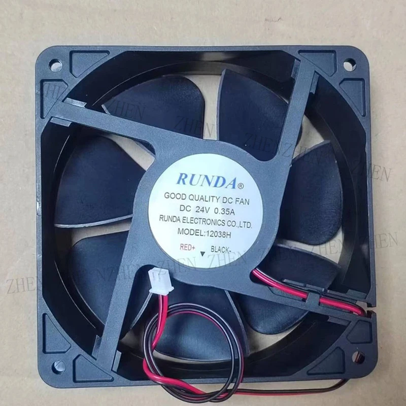 

S New for Runda 12038H DC24V 0.35A 2 pin cooling fan#QW
