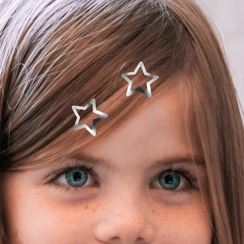 

30Pcs Star Hair Clips Small Metal Star Shaped Snap Hairpins Fashion Hair Styling Tools for Women Accessories