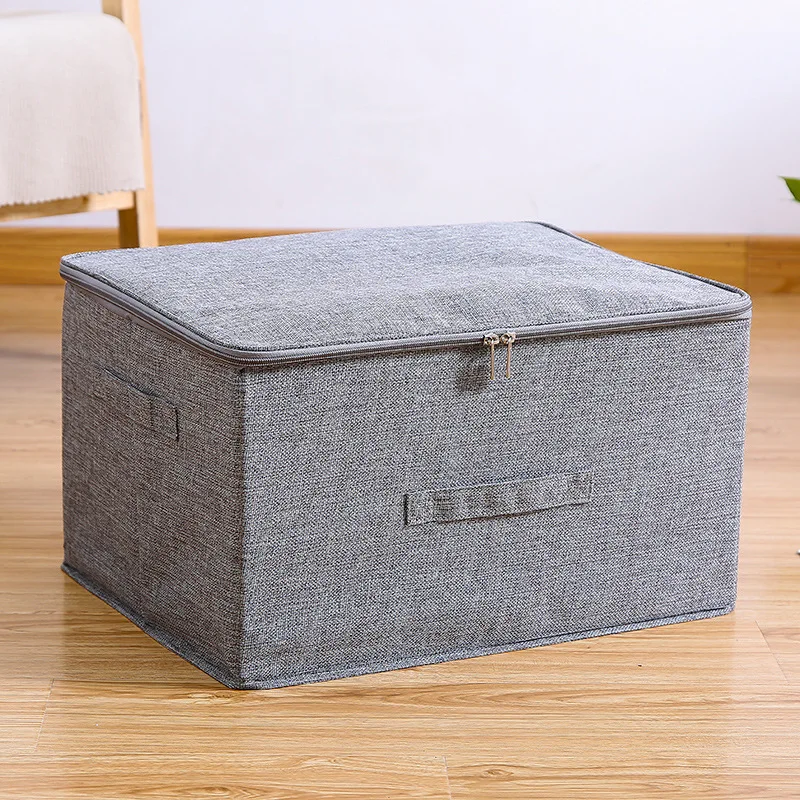 

Zipper box Fabric covered storage box Clothing finishing cloth box