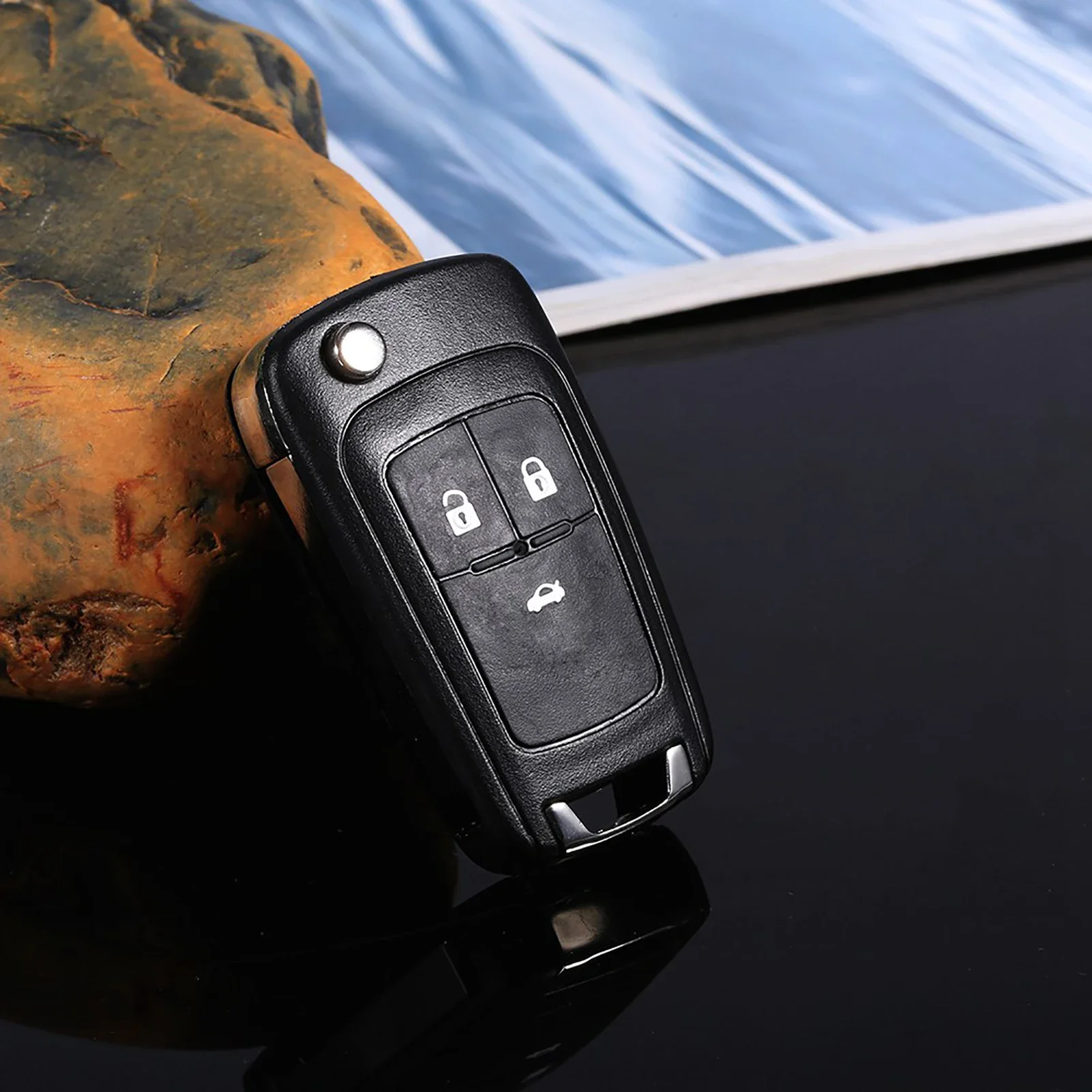 

Откидной складной пульт дистанционного управления с 3 кнопками, брелок для ключей, чехол для Vauxhall Opel Zafira Astra Insignia Holden