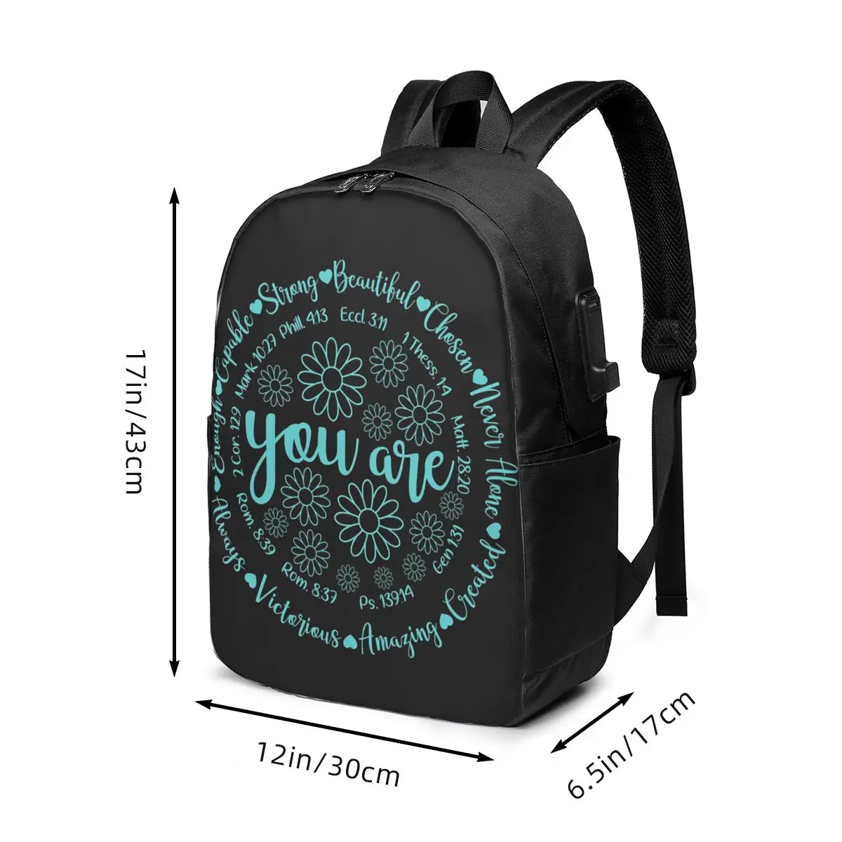 God Says You Are A Positive Affirmation Backpack Travel Notebook Bag Computer College Student School Bag Laptop Shoulder Bags